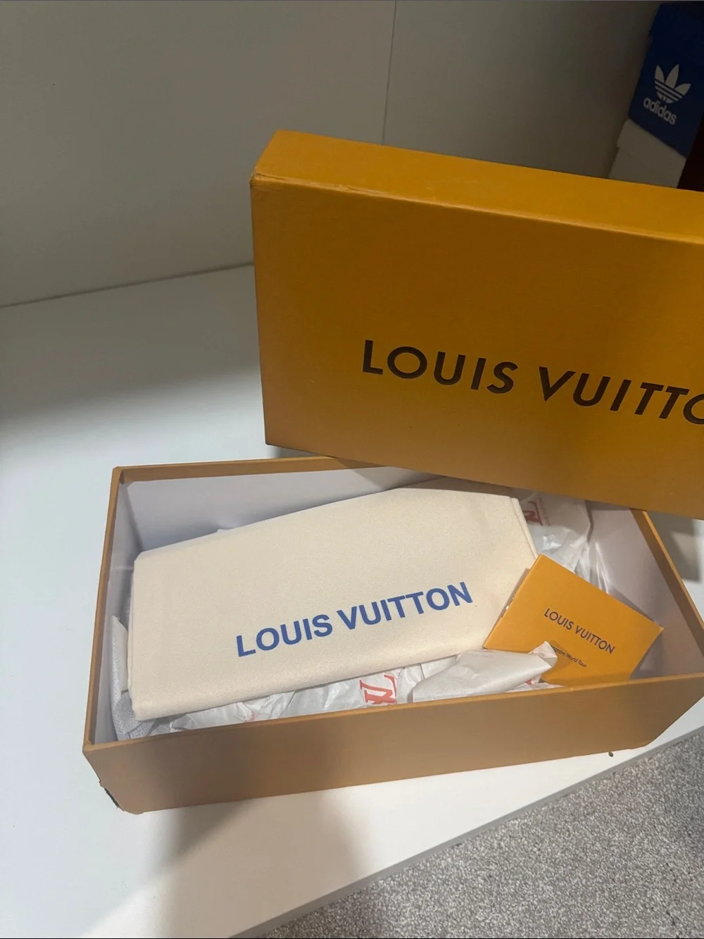 Lv Orange Branded Accessory Box